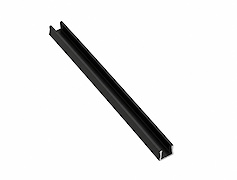 Алюмінієвий профіль під LED стрічку, GTV  GLAX MICRO L=3 м, накладний, чорний