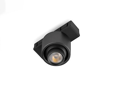 Світильник трековий ROUND-2, система GTV TRACKO, 24V, 1W, 1x3030 LED, IP20, 4000K, чорний