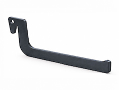 Металевий гачок ОН-3 тип 7- аксесуар до настінної панелі-органайзера Пегборд, графіт  матеріал: метал