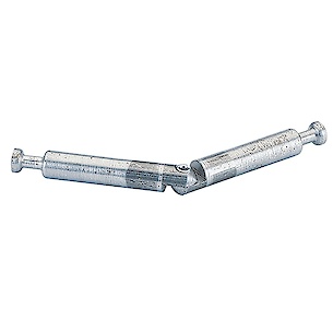 Кутовий дюбель DU 860 для Rastex 15 Hettich шарнірний подвійний 39мм/39мм з рег. кута від 90 до 180 (1079600)