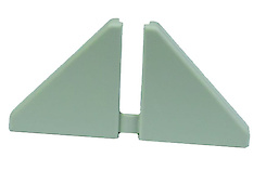 Комплект заглушок Scilm до отбортовки h=30мм сірий