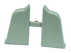 Комплект заглушок Scilm до отбортовки h=45мм сірий