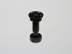 Ніжка кухонна Scilm з регулюванням h=80-130мм чорна