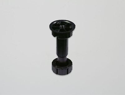 Ніжка кухонна Scilm з регулюванням h=80-130мм чорна