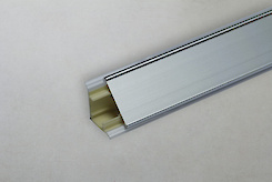 Отбортовка под пластиковую вставку Scilm алюминиевая основа H=30мм L=4000мм