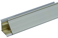 Отбортовка під пластикову вставку Scilm пластмасова біла основа H=30мм L=4000мм