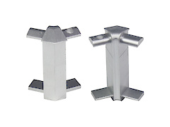 Кут 135° внутрішній на подвійний профіль Scilm Н = 40мм алюміній