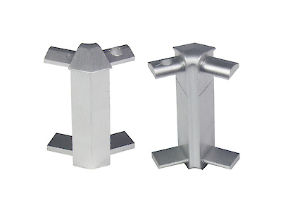 Кут внутрішній 135° до подвійного профілю Scilm для торця стільниці h=40мм