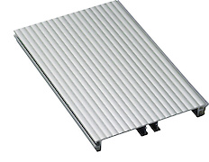 Цоколь кухонный алюминиевый Scilm H=100мм L=4100мм крупнорифленный