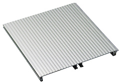 Цоколь кухонный алюминиевый Scilm H=150мм L=4100мм крупнорифленный