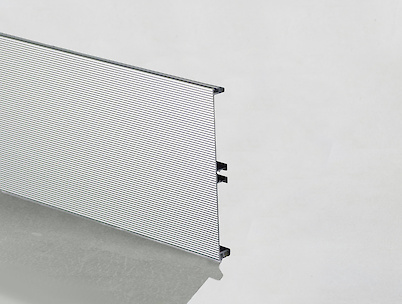 Цоколь кухонний алюмінієвий Scilm h=150мм L=4100мм дрібноріфленний