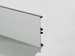 Цоколь кухонний алюмінієвий Scilm h=100мм L=4100мм дрібноріфленний