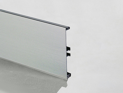 Цоколь кухонний алюмінієвий Scilm h=100мм L=4100мм дрібноріфленний