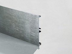 Цоколь кухонний алюмінієвий Scilm h=100мм L=4100мм під нержавійку