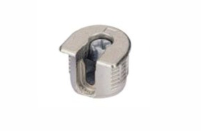 Меблева ексцентрикова стяжка без фіксатора VB 35/19 Hettich нікель для полиць товщиною 16 мм