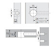 Ексцентрикова стяжка Rastex 15/15 цинк Hettich