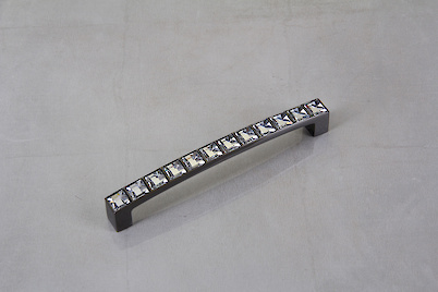 Меблева ручка Giusti РГ 168 WMN550.128.KRE2 чорний хром глянсовий