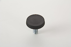 Ніжка з регулюванням КR кругла D = 35 поз 50 чорний (ніжка меблева)