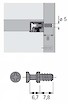 Ввинчиваемый дюбель DU 322 Hettich, 6.7 мм для VB 35, 35M, 36, 135