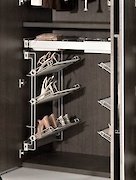 Полка выдвижная боковая для обуви трехярусная левая Vibo Elite