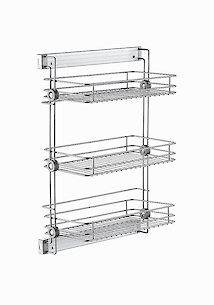 Висувна полиця бічна потрійна ліва Vibo Elite (ACL3SMSXALVG) алюміній