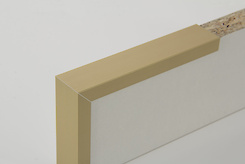 Планка торцева асиметрична алюмінієва для плити 18 мм L=2800мм золото (С181)