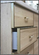 Планка торцева асиметрична алюмінієва для плити 18 мм L=2800мм золото (С181)