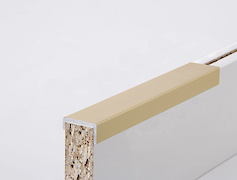 Планка торцева асиметрична алюмінієва для плити 18 мм L=2800мм золото (С181)