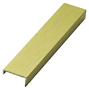 Планка торцевая асимметричная алюминиевая для плиты 18 мм L=2800мм золото BRUSH (С181)