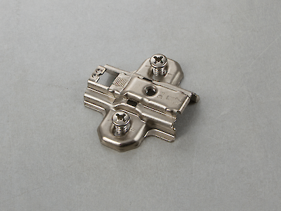 Хрестоподібна монтажна планка Hettich Intermat під прикручування, з єврогвинтами h=3 мм нікель