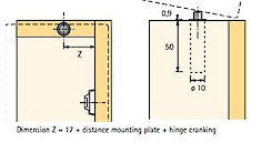 Внутрішній дотягувач Hettich Silent system для завіс Intermat під запресування, світло-сірий