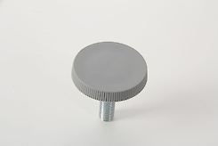 Ніжка з регулюванням КR кругла D = 45 поз 66 сірий M10x40 (ніжка меблева)