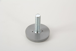 Ніжка з регулюванням КR кругла D = 45 поз 66 сірий M10x40 (ніжка меблева)