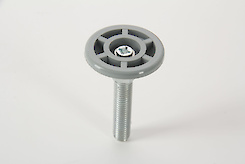 Ніжка з регулюванням HVD кругла D = 40 сірий (ніжка меблева)