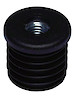Муфта JRL круглая  D=30 поз 67 черный (муфта для трубы)