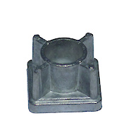 Муфта JM квадратна 30x30x2 під М10 цинк (муфта для труби)