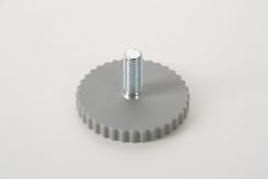 Ножка регулируемая КТ круглая D=60 поз 23 серый (ножка мебельная)