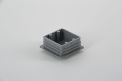 Заглушка ES квадратная 40x40 поз 17 серый (заглушка для  трубы)