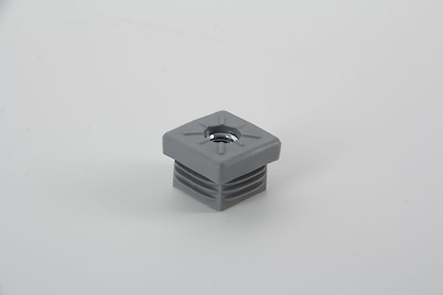 Муфта J квадратная 30x30 поз 27 серый (муфта для трубы)