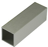 Труба квадратна пустотіла алюмінієва 30x30x2мм L=5000 мм алюміній Brush для меблевих конструкцій