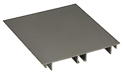 Цоколь кухонний алюмінієвий анодований H=100мм L=4200мм алюміній (срібло)