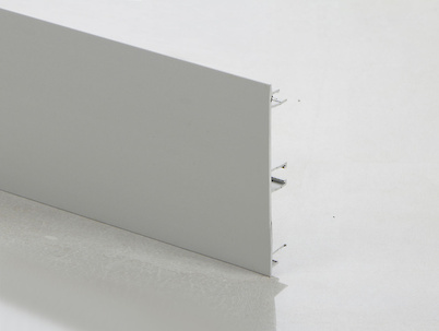 Цоколь кухонний алюмінієвий анодований H=100мм L=4200мм алюміній (срібло)