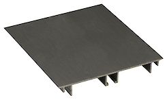 Цоколь кухонний алюмінієвий анодований H=100мм L=4200мм алюміній Brush