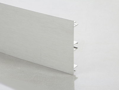 Цоколь кухонний алюмінієвий анодований H=100мм L=4200мм алюміній Brush