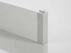 Цоколь кухонний алюмінієвий анодований H=100мм L=4200мм алюміній Brush