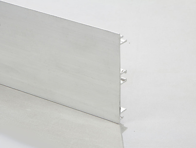 Цоколь кухонный алюминиевый H=100мм L=4200мм не анодированный