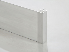 Цоколь кухонний алюмінієвий  H=100мм L=4200мм без анодування