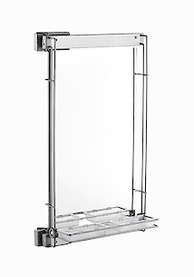 Гардеробне обертове висувне дзеркало бічне Vibo Elite з лотком для аксесуарів (ASPEVP10ALVG)