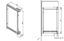 Гардеробне обертове висувне дзеркало бічне Vibo Elite (ASPEALVG)