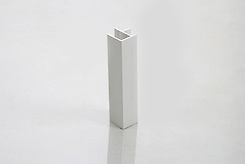 Куточок універсальний U90 для алюмінієвого цоколя H=100мм, алюміній Brush